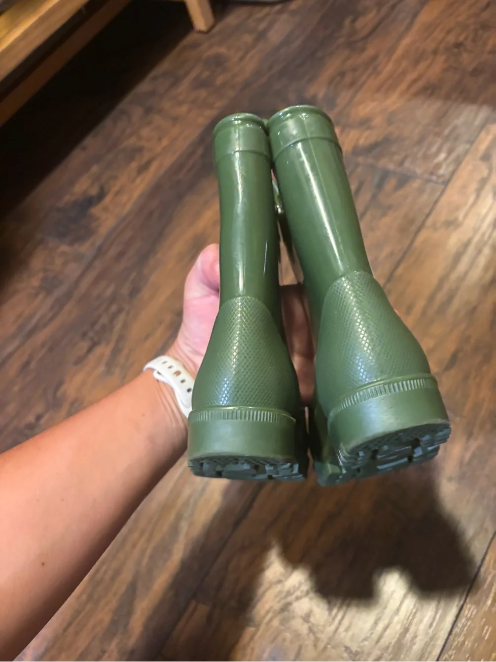 Kids Green Waterproof Rain Boots